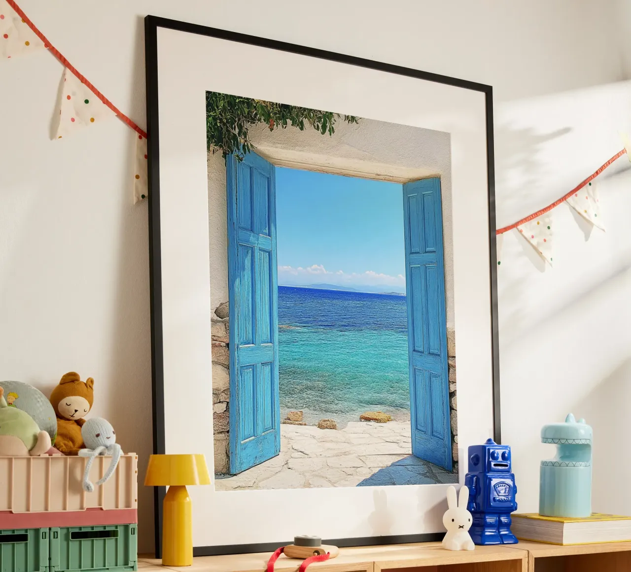 Santorini-Vibes Hahnemühle von PhotoVibe Decor