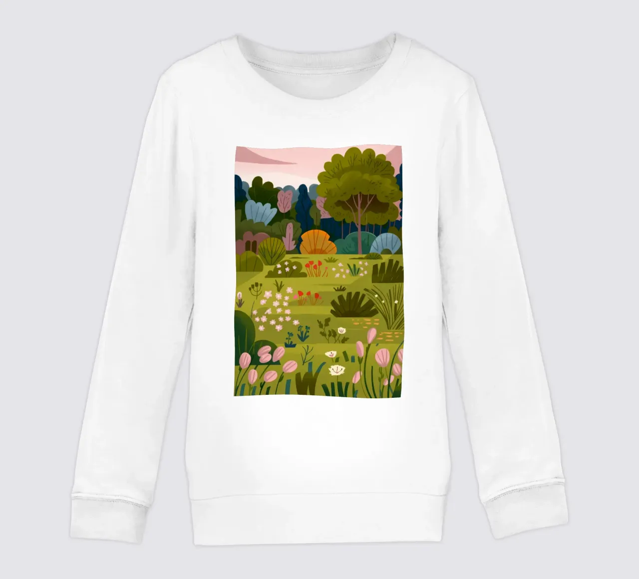 Scena di giardino felpa bambino da Seren Liodra