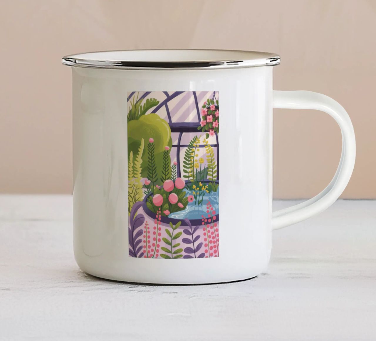 Design della tartaruga tazza in smalto da Seren Liodra