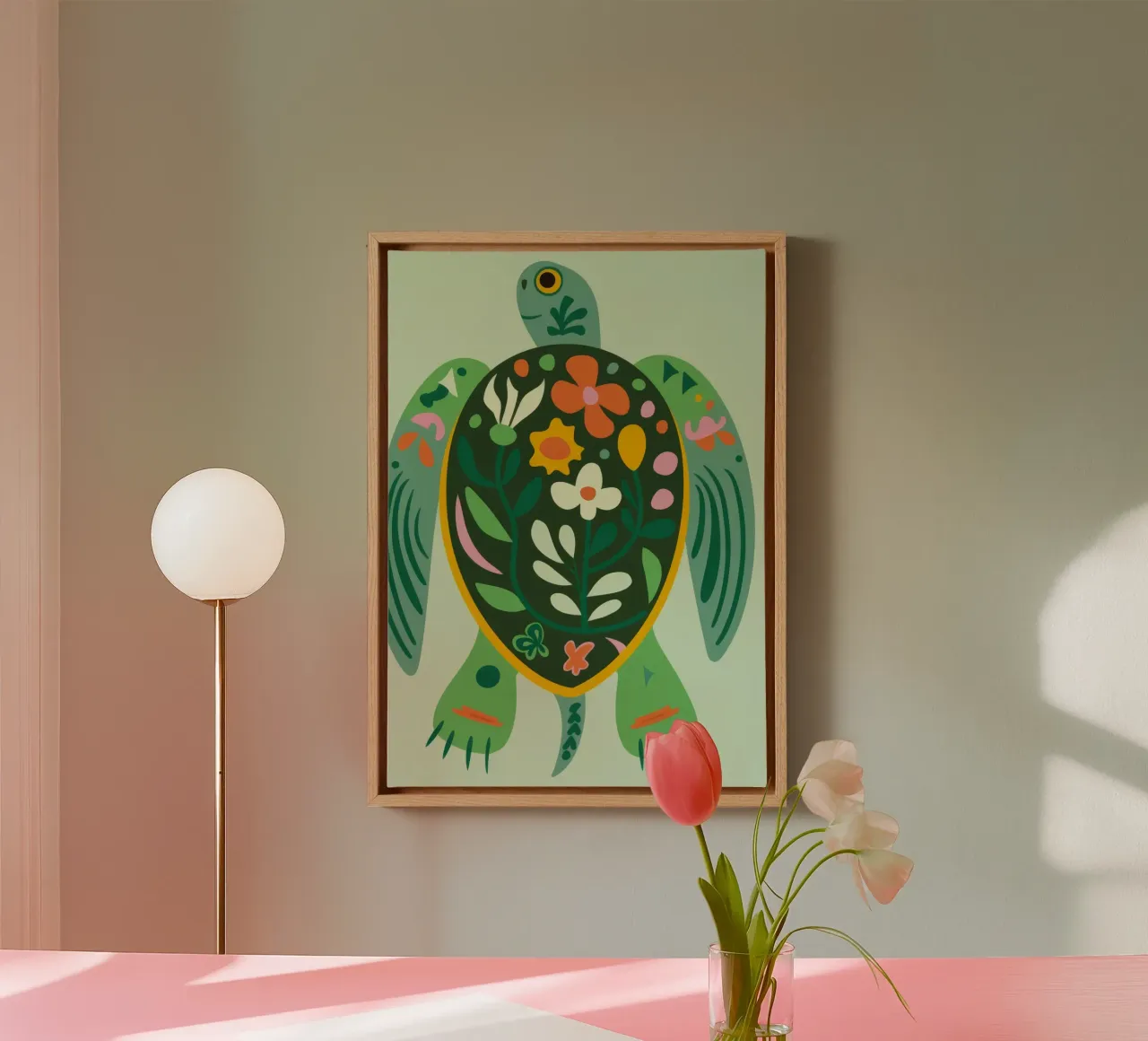 Fiori d'arancio tela con Cornice a cassetta da Seren Liodra