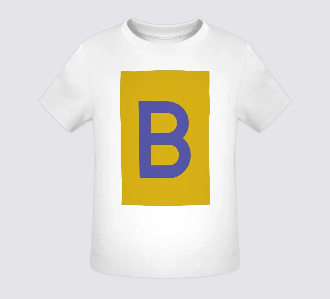 Yellow Letter B baby t-shirt by Studio One