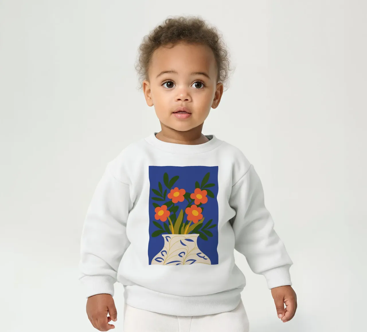 Fiori rosa felpa neonato da Seren Liodra