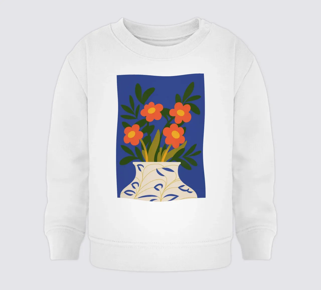 Fiori rosa felpa neonato da Seren Liodra