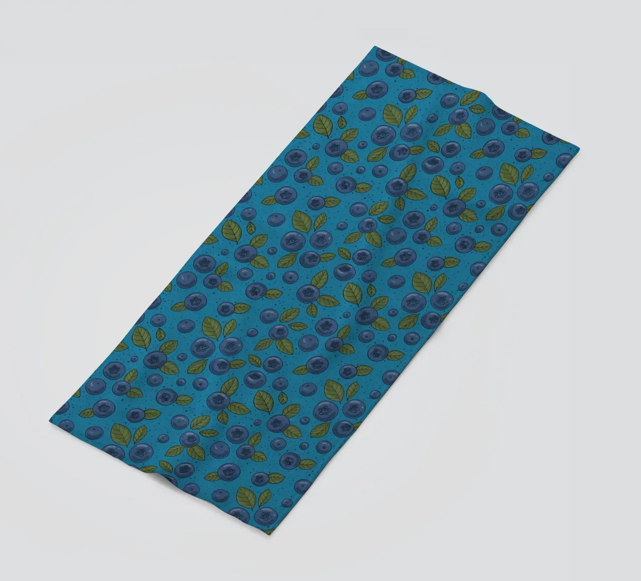Mirtilli su blu telo mare da Painted Nature