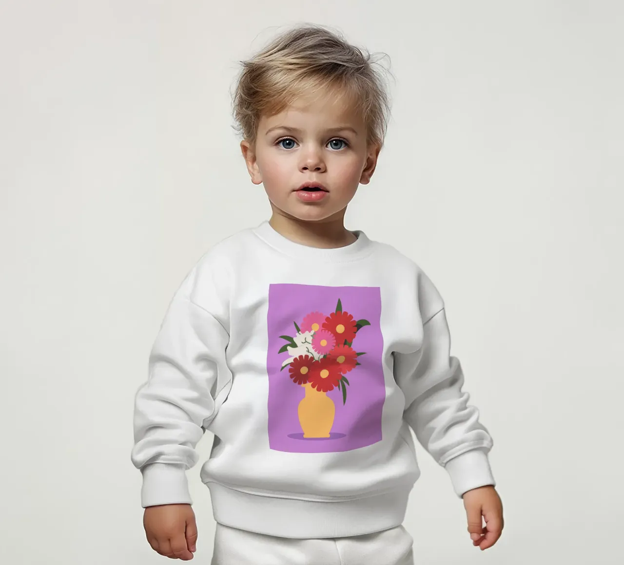 Vaso a righe felpa neonato da Seren Liodra