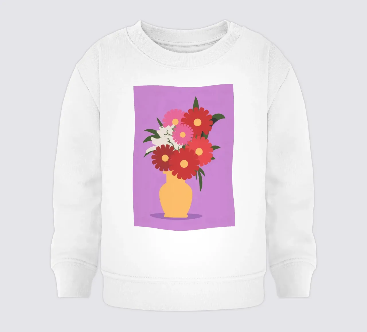 Gestreepte vaas baby sweatshirt van Seren Liodra