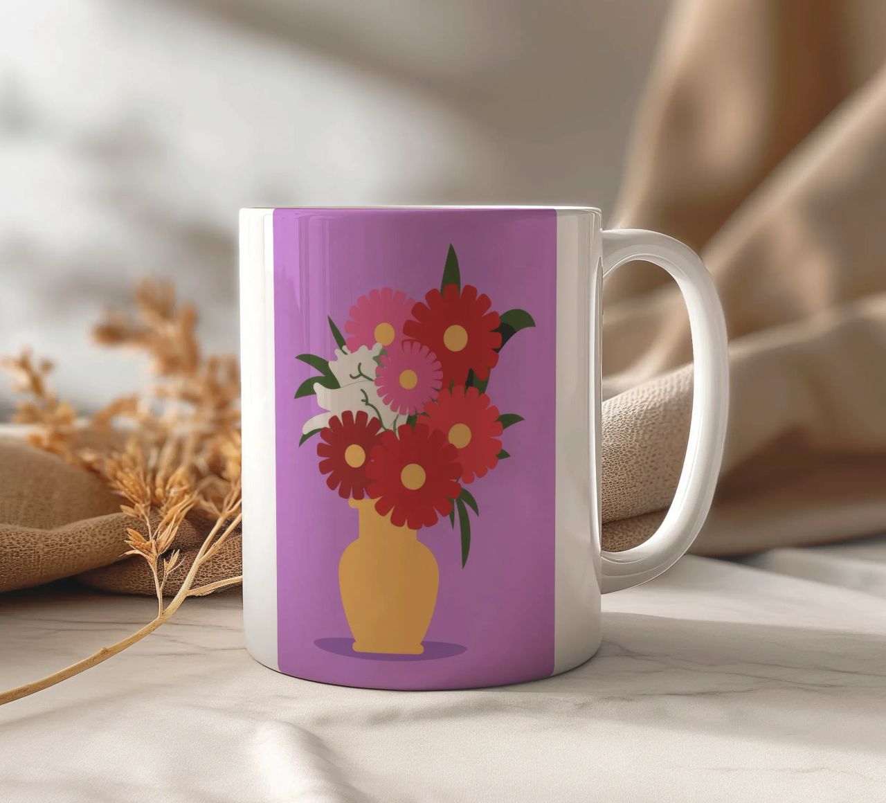 Vaso a righe tazza in ceramica da Seren Liodra