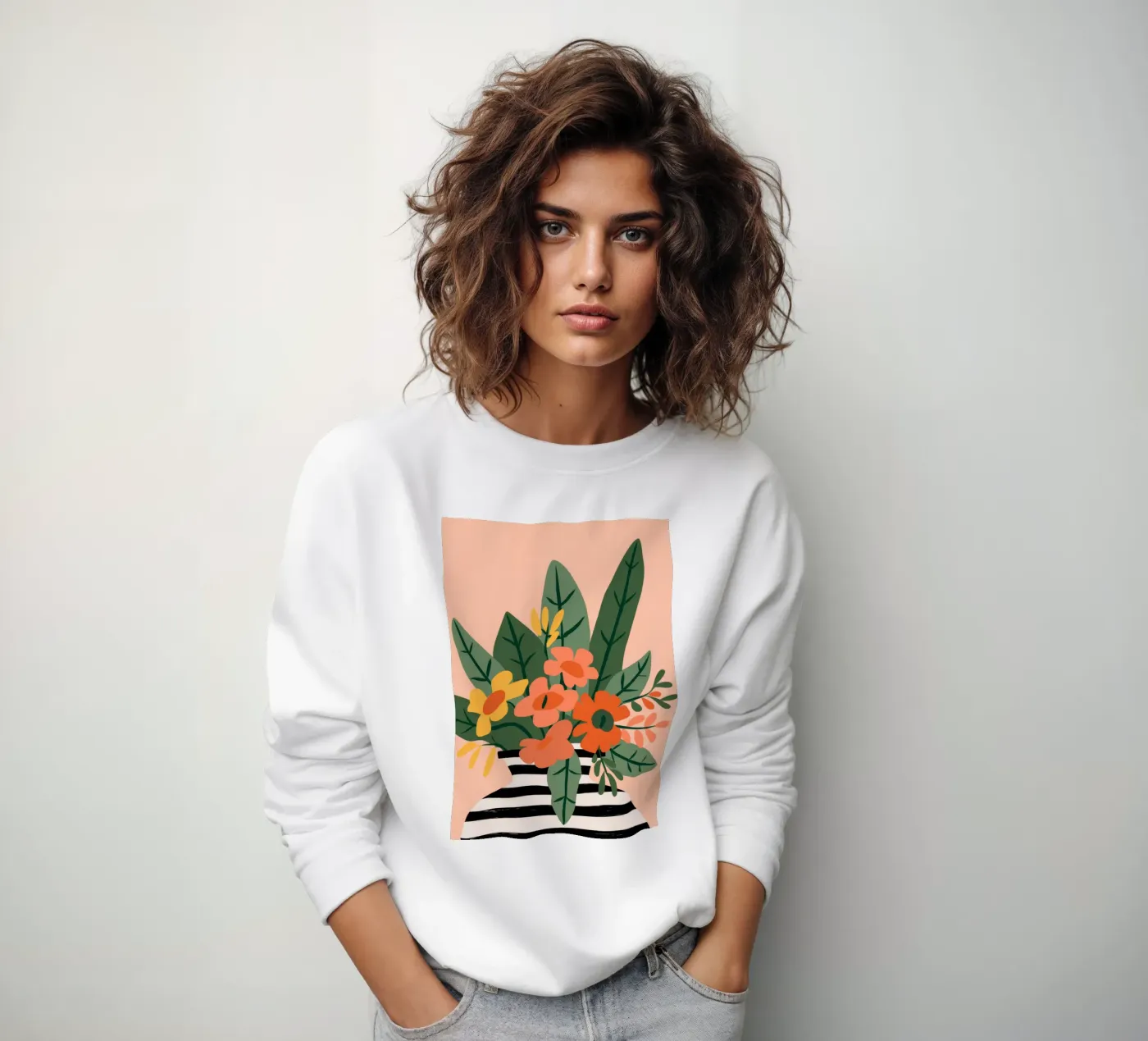 Vegetable Pattern sweatshirt by Seren Liodra