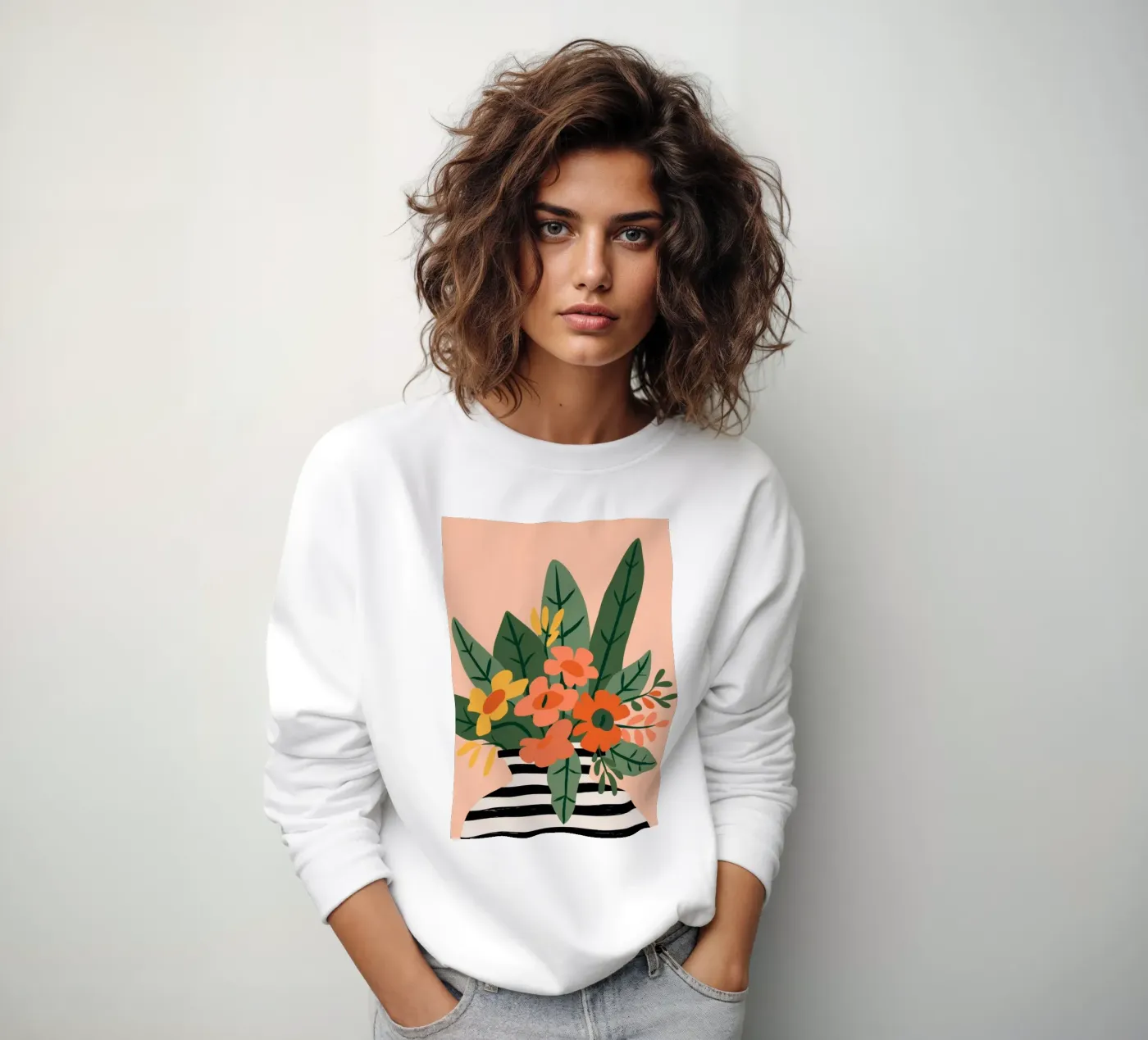 Vegetable Pattern sweatshirt by Seren Liodra