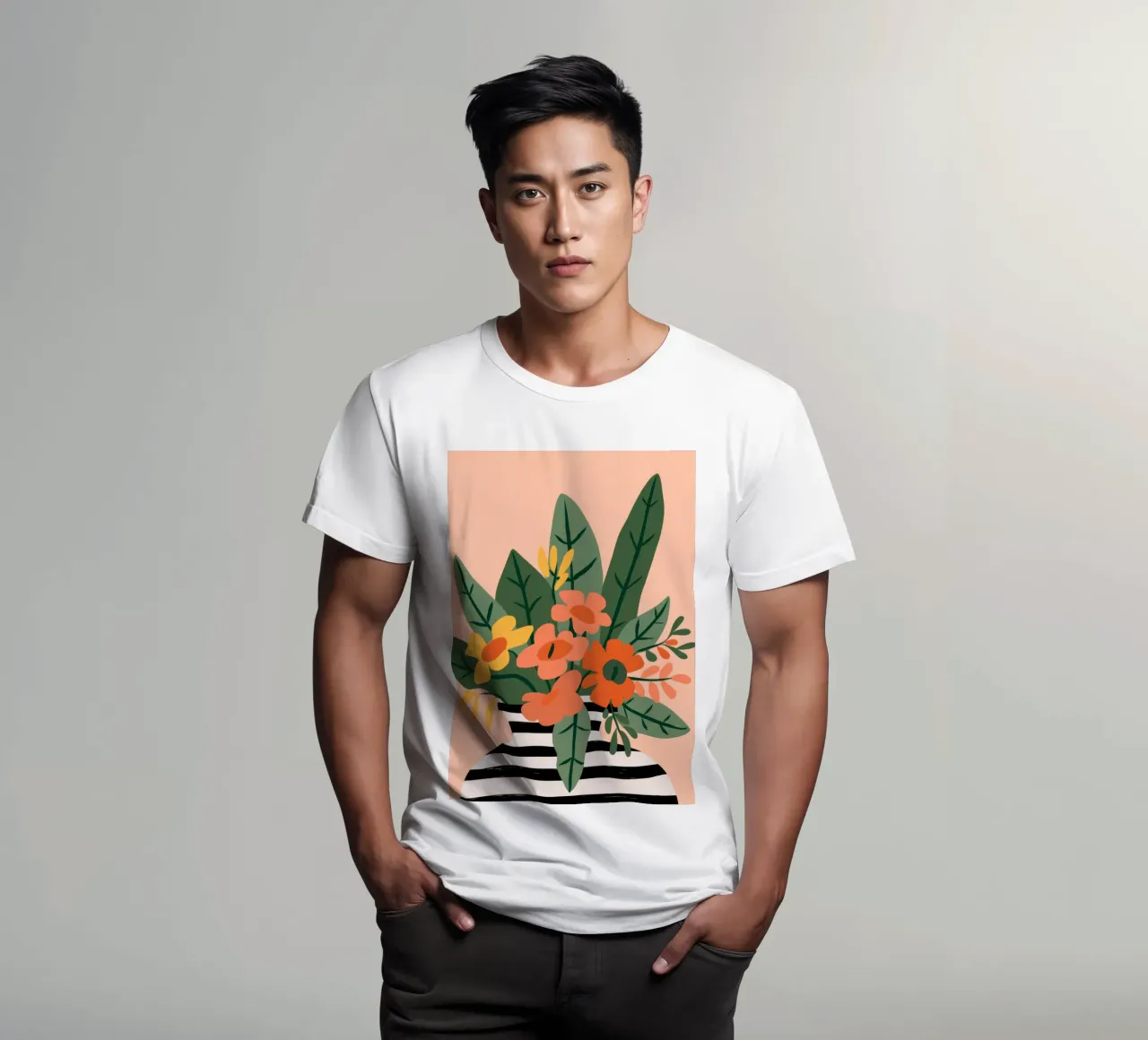 Modello vegetale t-shirt da Seren Liodra