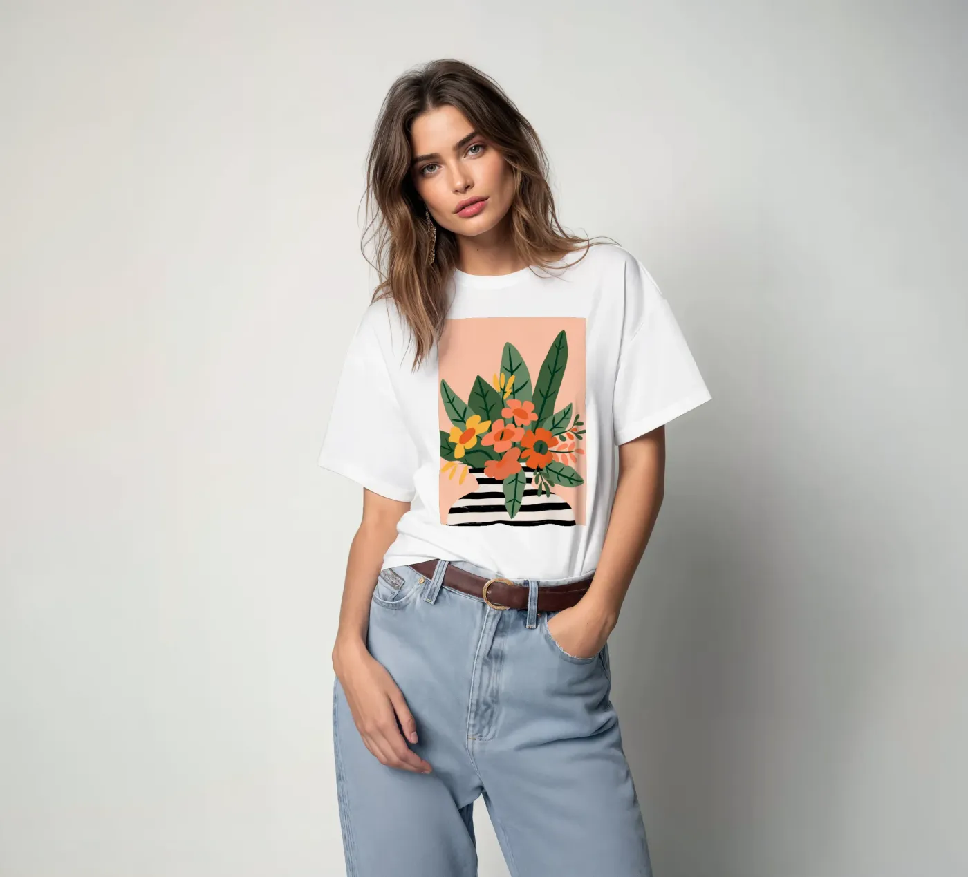 Vegetable Pattern t-shirt by Seren Liodra