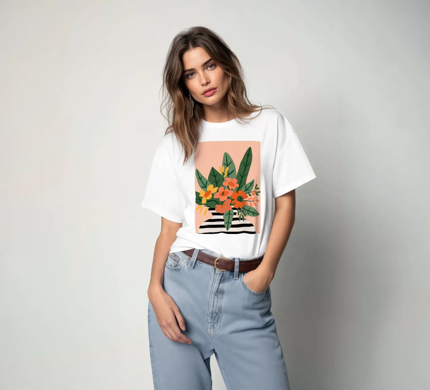Vegetable Pattern t-shirt by Seren Liodra