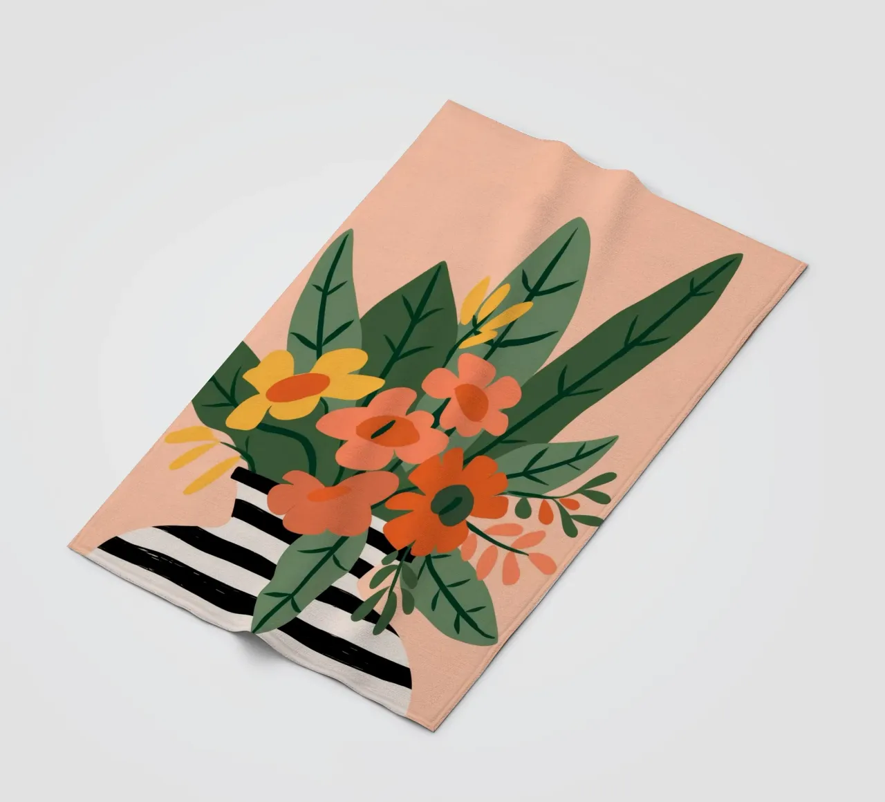 Vegetable Pattern fleece blanket by Seren Liodra