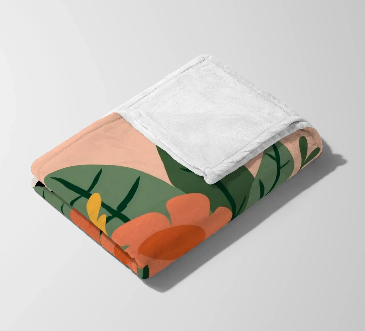 Vegetable Pattern fleece blanket by Seren Liodra