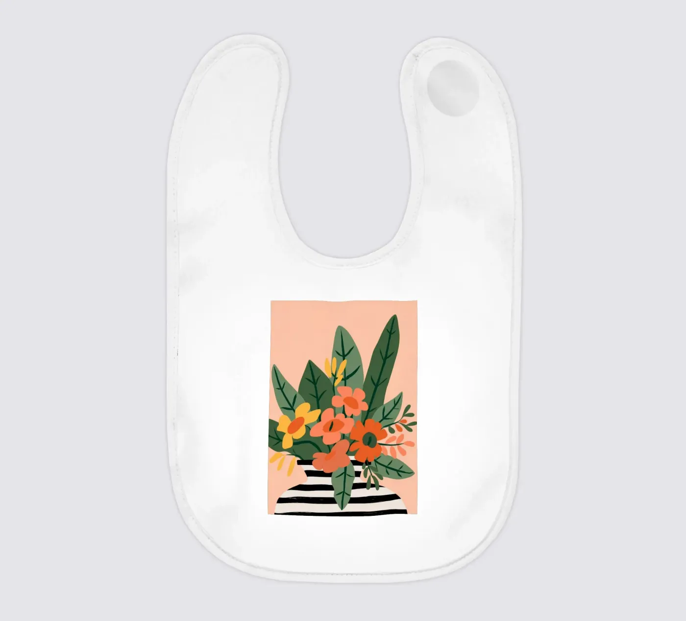 Vegetable Pattern baby bib by Seren Liodra