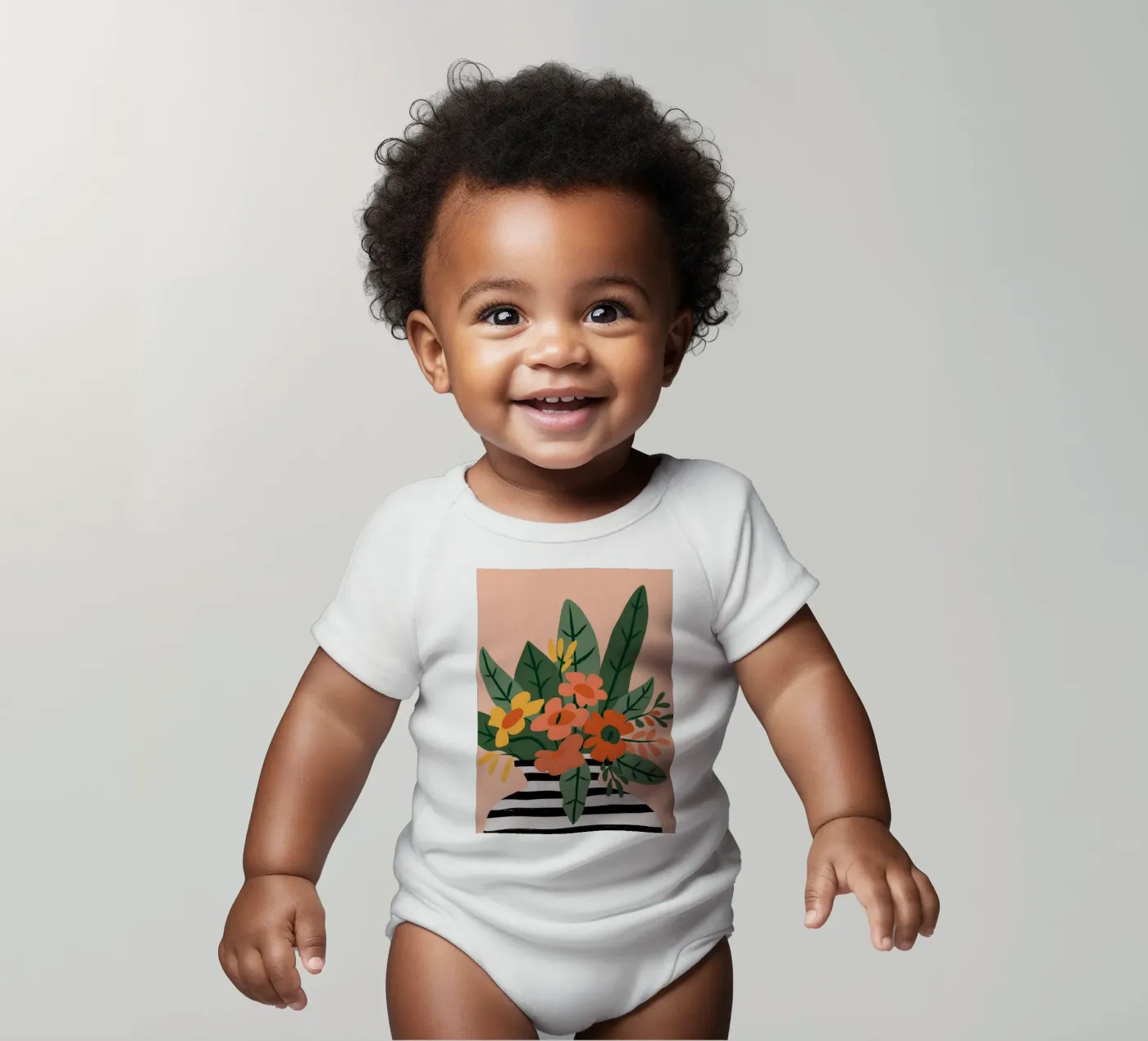 Vegetable Pattern babyrompertje korte mouwen van Seren Liodra