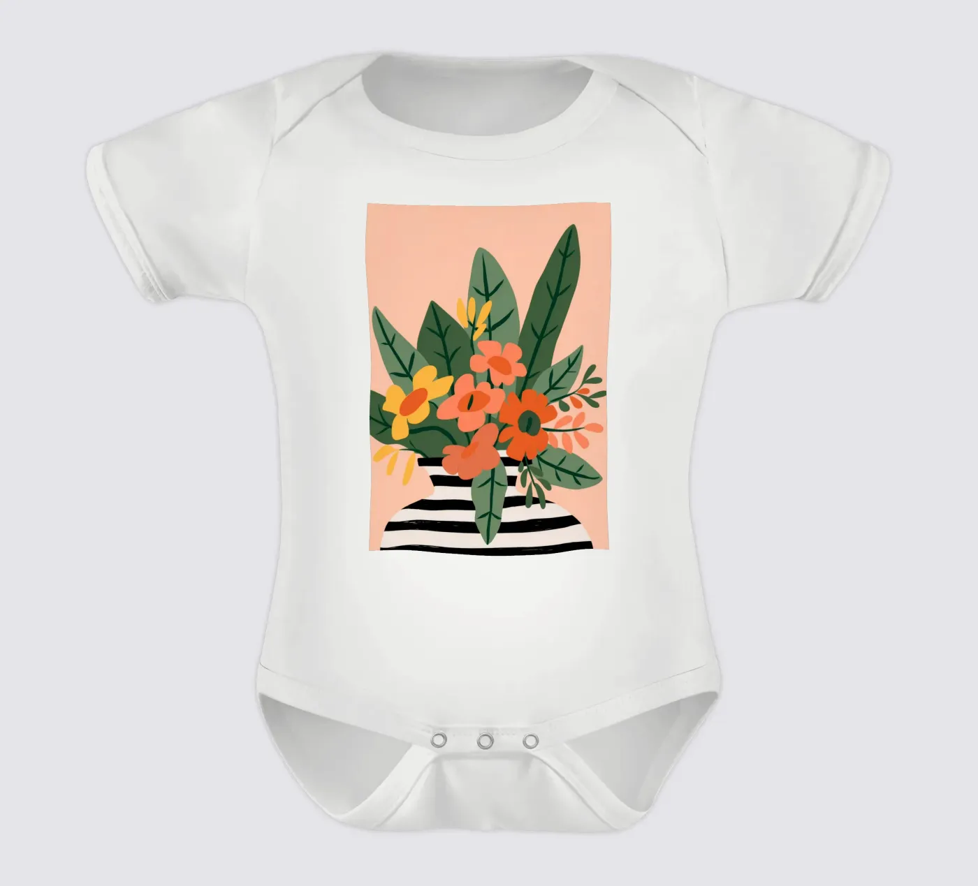 Vegetable Pattern babyrompertje korte mouwen van Seren Liodra