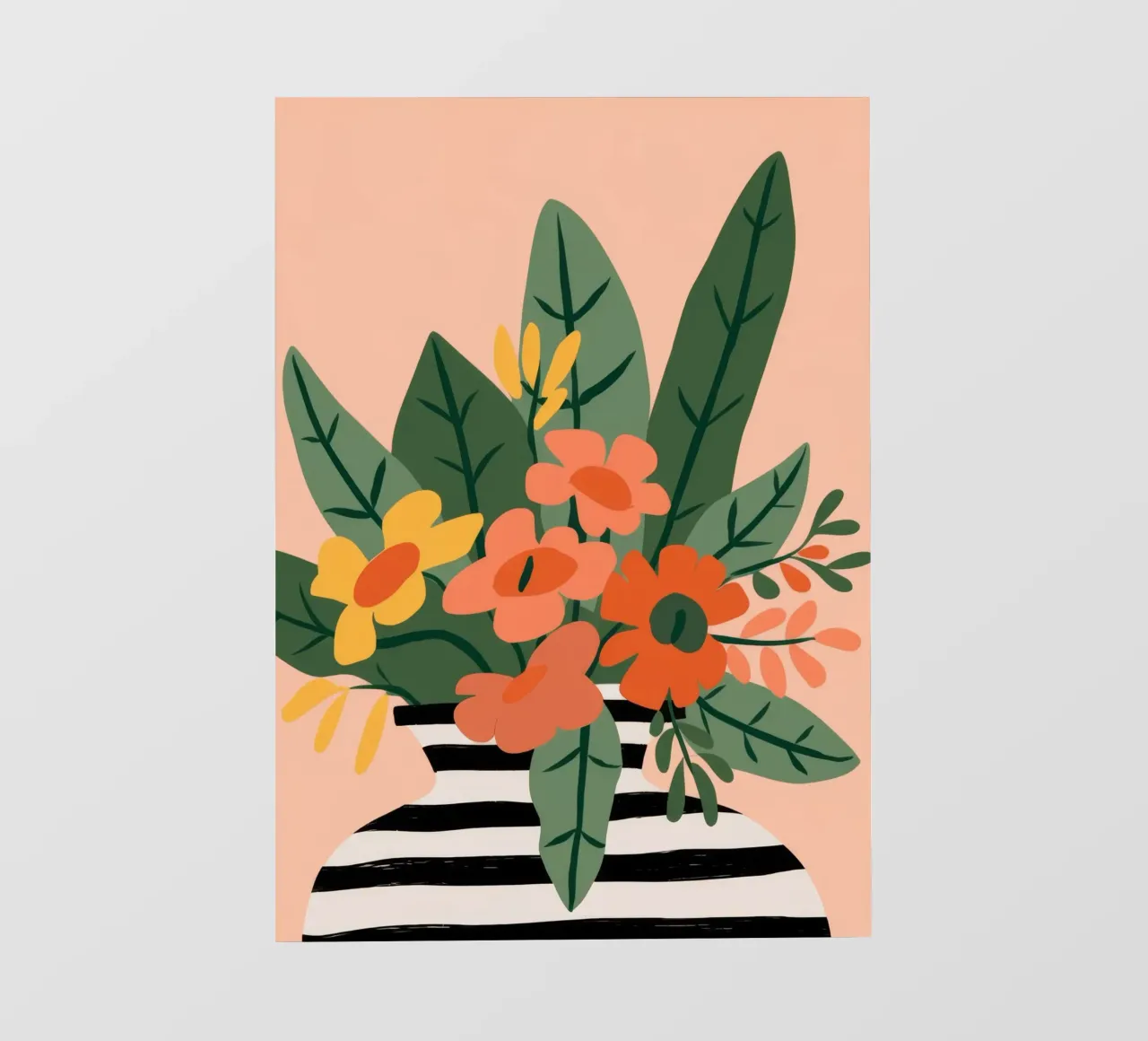 Groentepatroon fotobehang van Seren Liodra