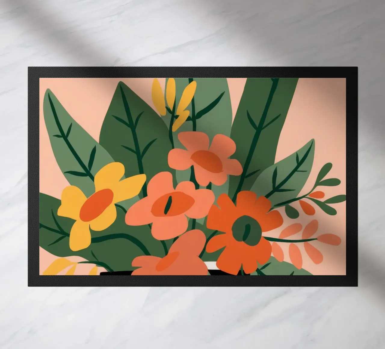 Vegetable Pattern doormat by Seren Liodra