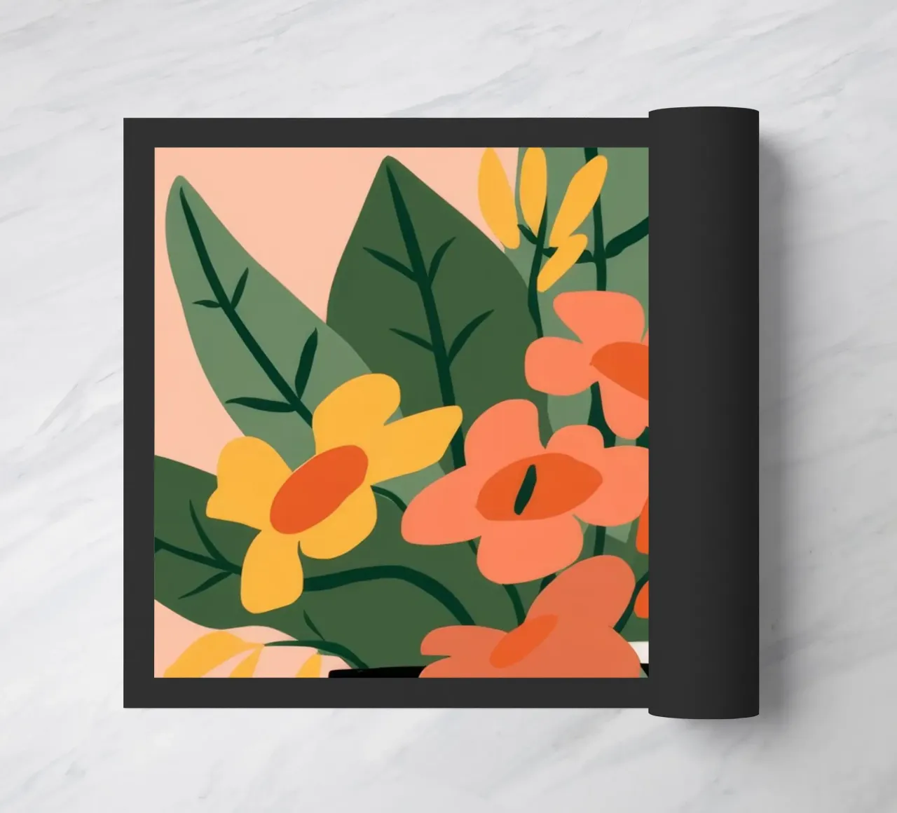 Vegetable Pattern doormat by Seren Liodra