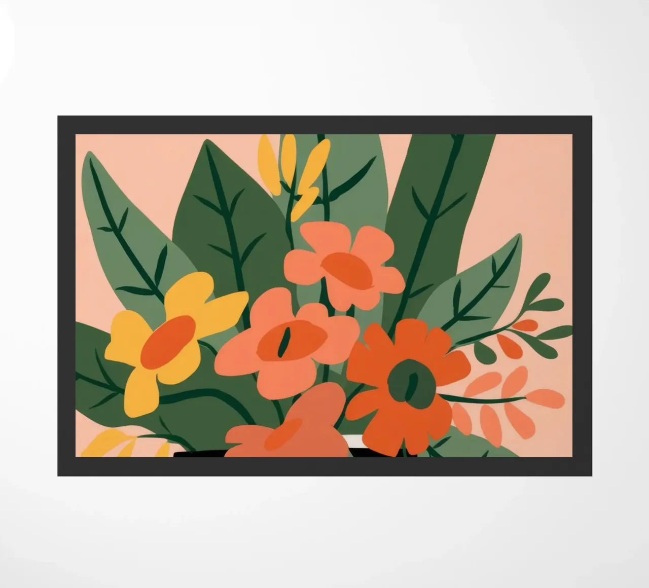 Vegetable Pattern doormat by Seren Liodra