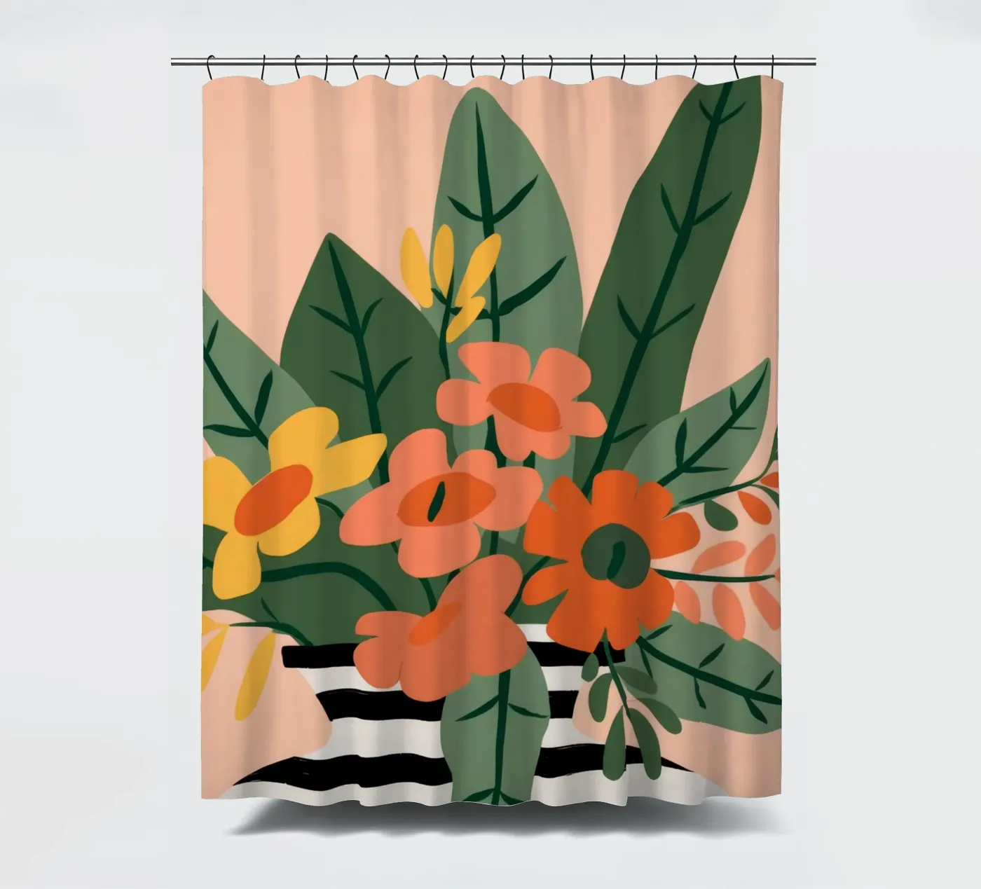 Groentepatroon douchegordijn van Seren Liodra