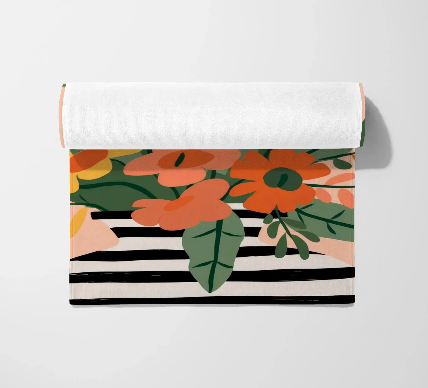 Vegetable Pattern beach towel by Seren Liodra