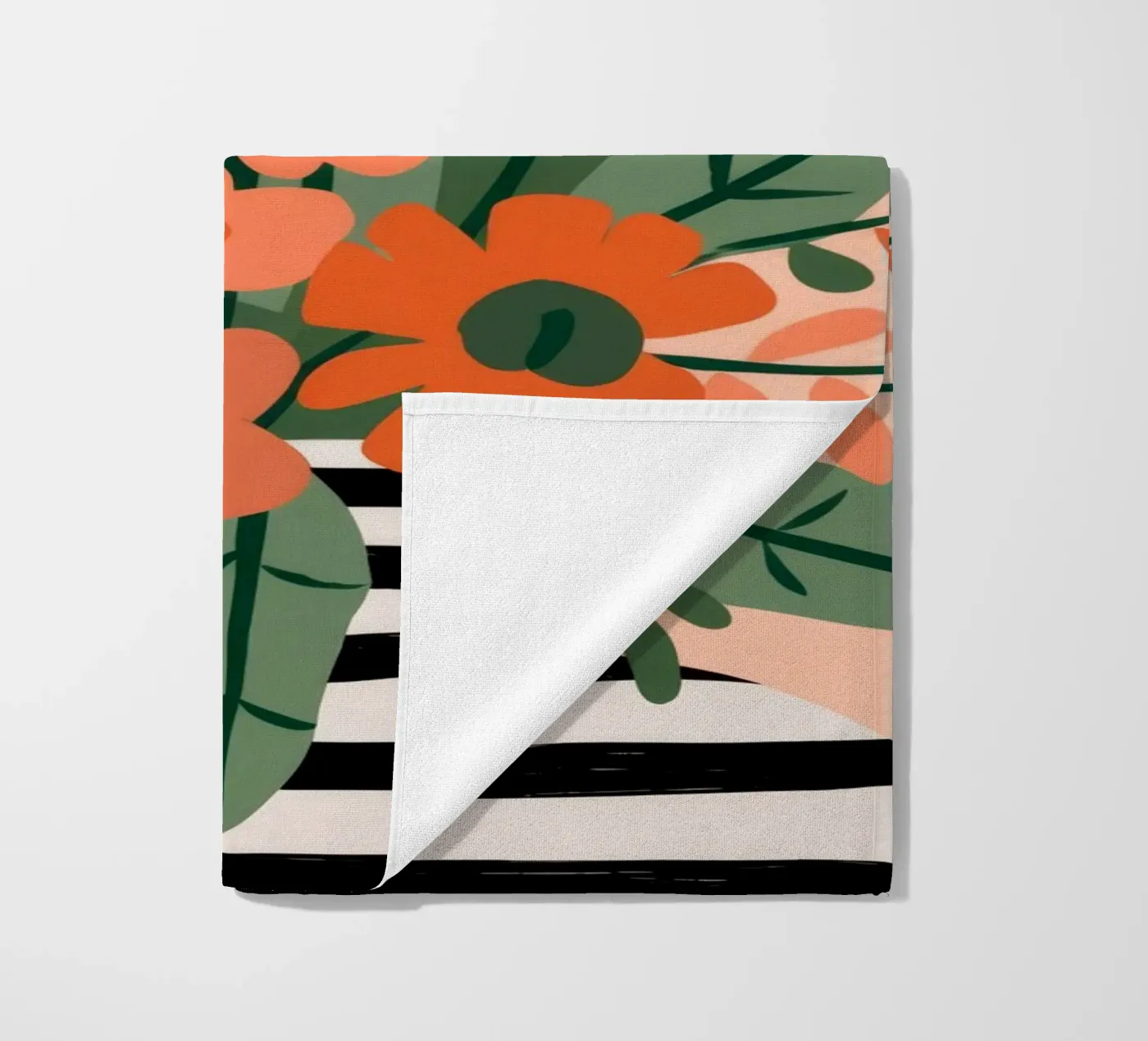 Vegetable Pattern beach towel by Seren Liodra