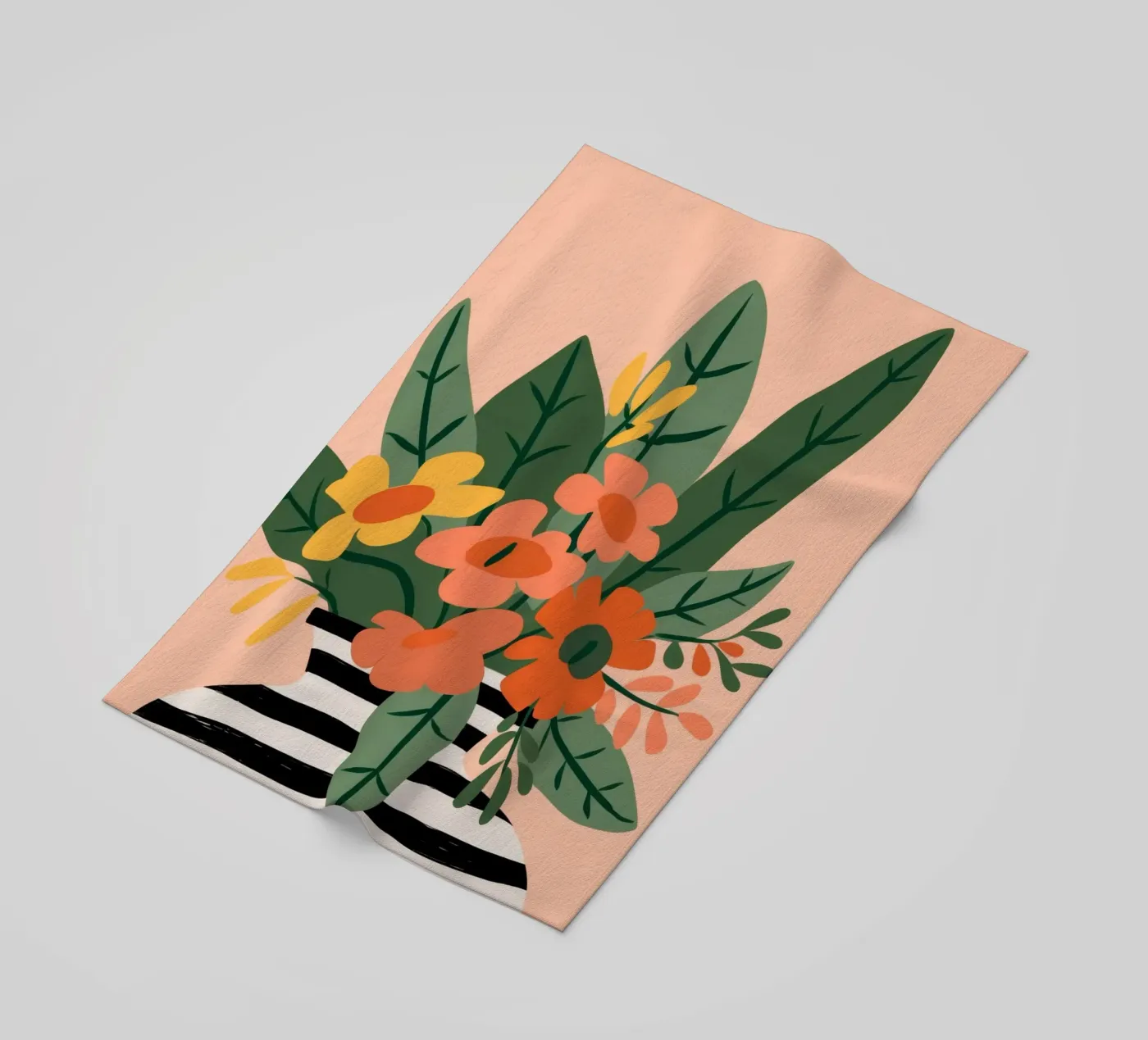 Vegetable Pattern beach towel by Seren Liodra