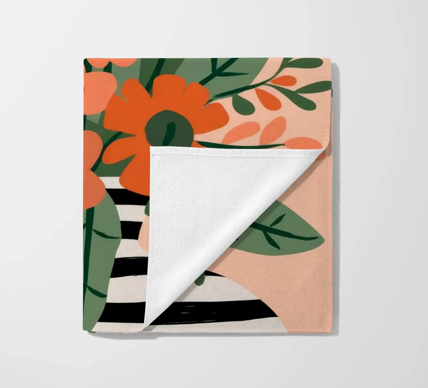 Vegetable Pattern beach towel by Seren Liodra
