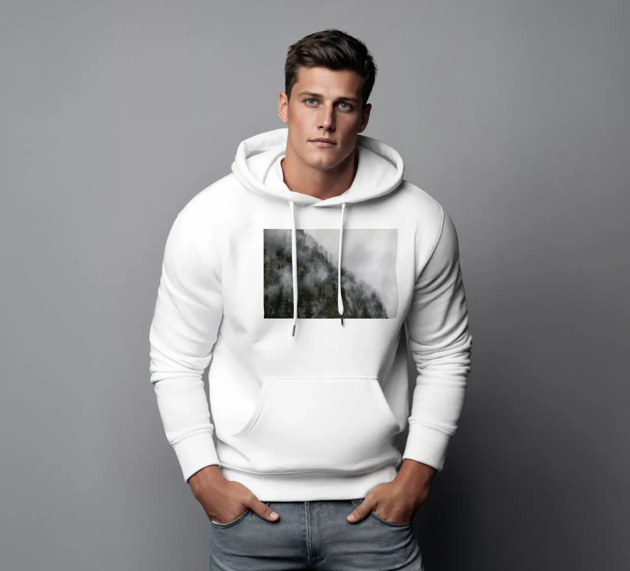 Moody Clouds 3 felpa con cappuccio da Nur Mut
