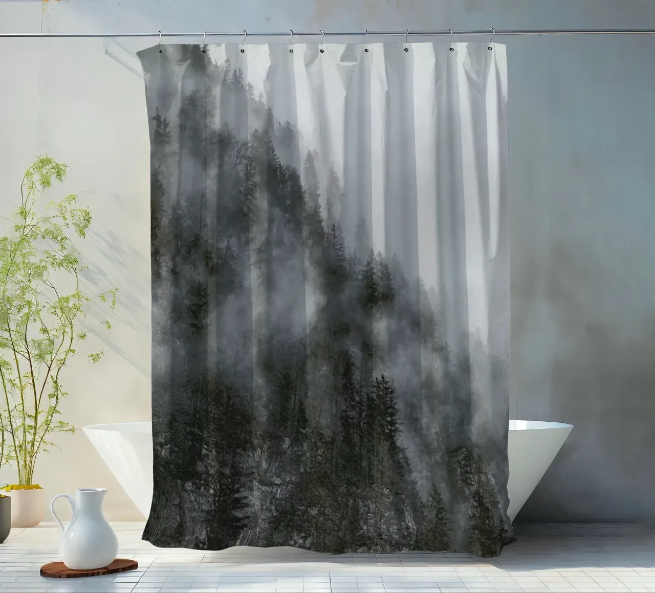 Moody Clouds 3 tenda da doccia da Nur Mut
