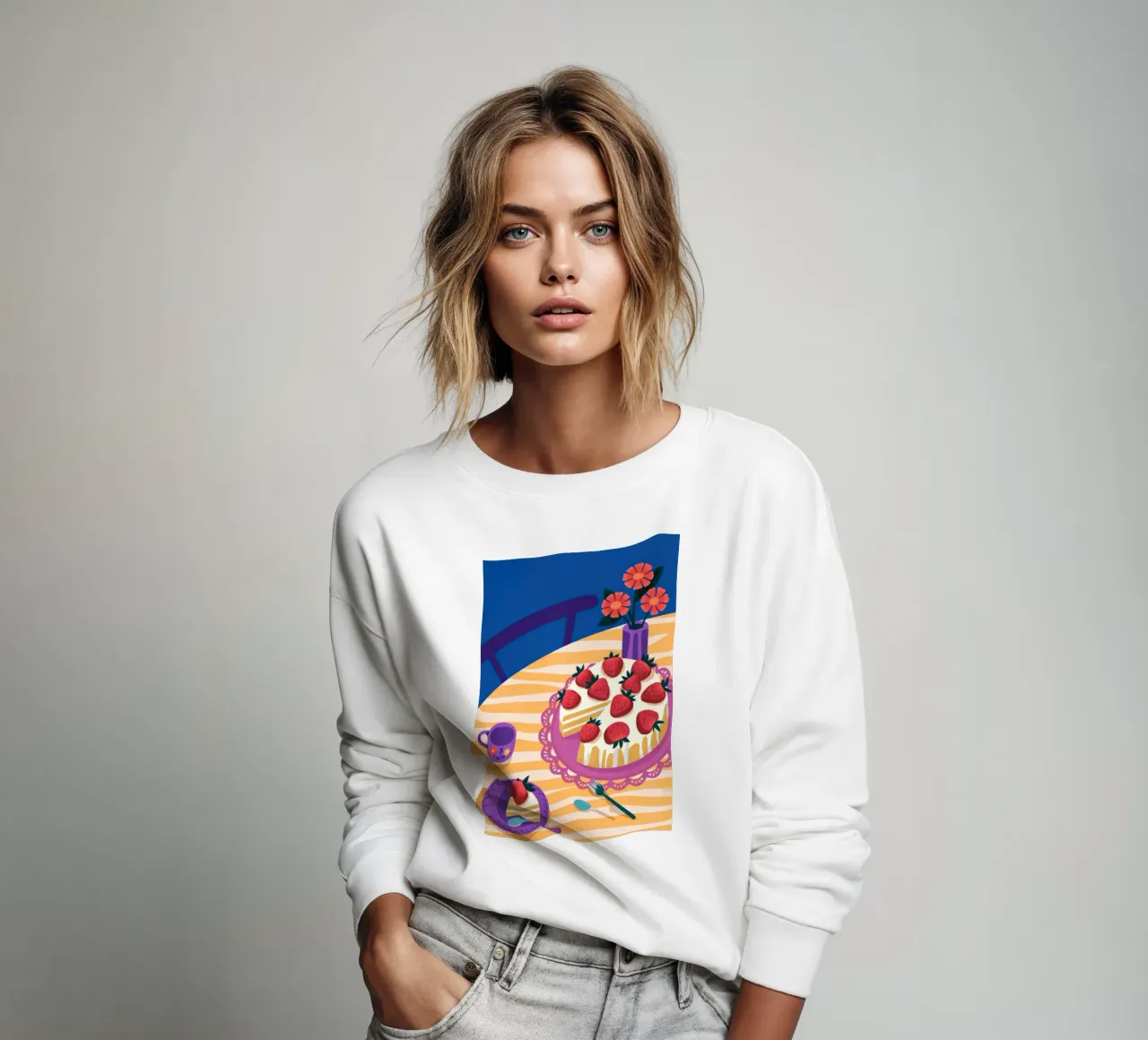 Torta di fragole felpa da Seren Liodra