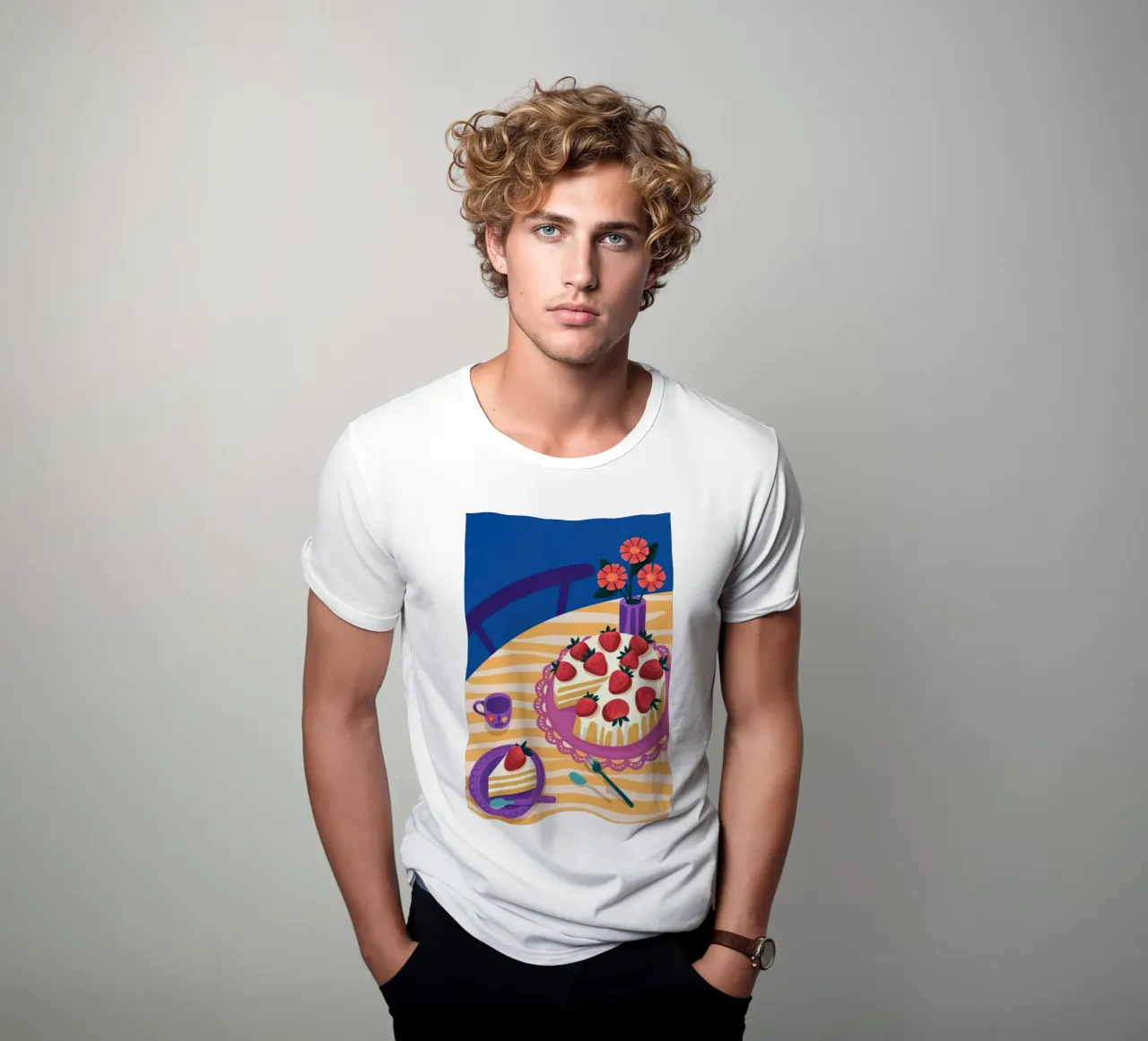 Torta di fragole t-shirt da Seren Liodra