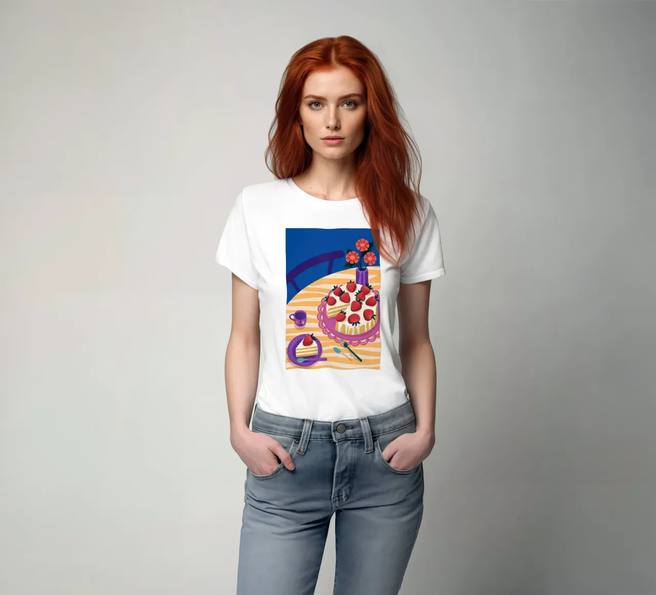 Torta di fragole t-shirt da Seren Liodra