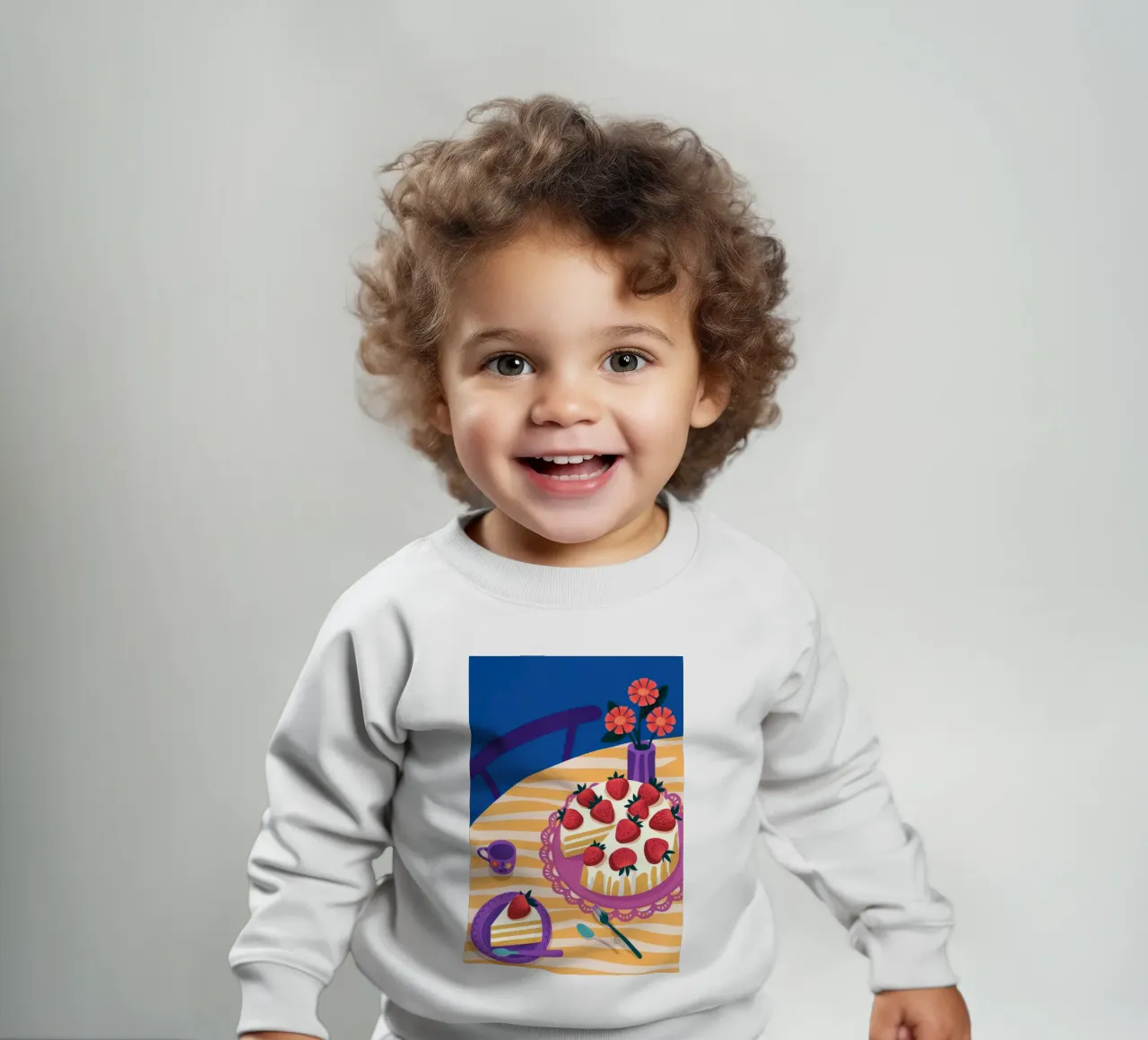 Torta di fragole felpa neonato da Seren Liodra