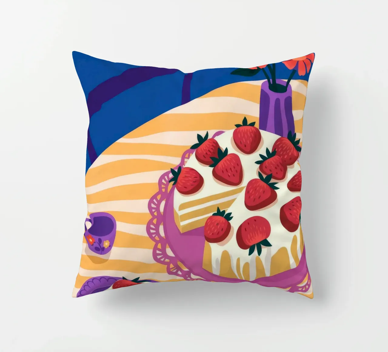 Torta di fragole cuscino da Seren Liodra
