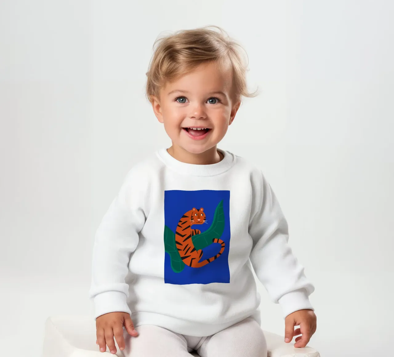 Foglie di tigre felpa neonato da Seren Liodra