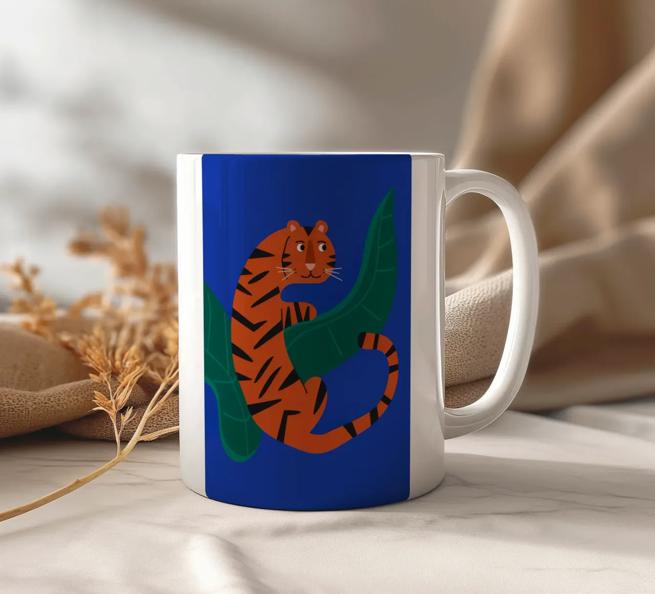 Foglie di tigre tazza in ceramica da Seren Liodra