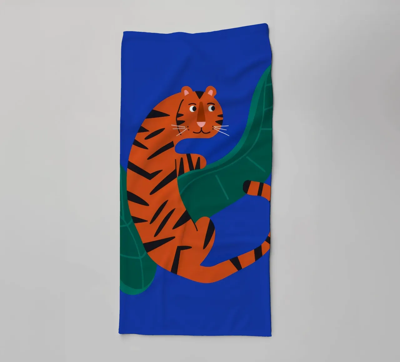 Tijgerbladeren badhanddoek van Seren Liodra