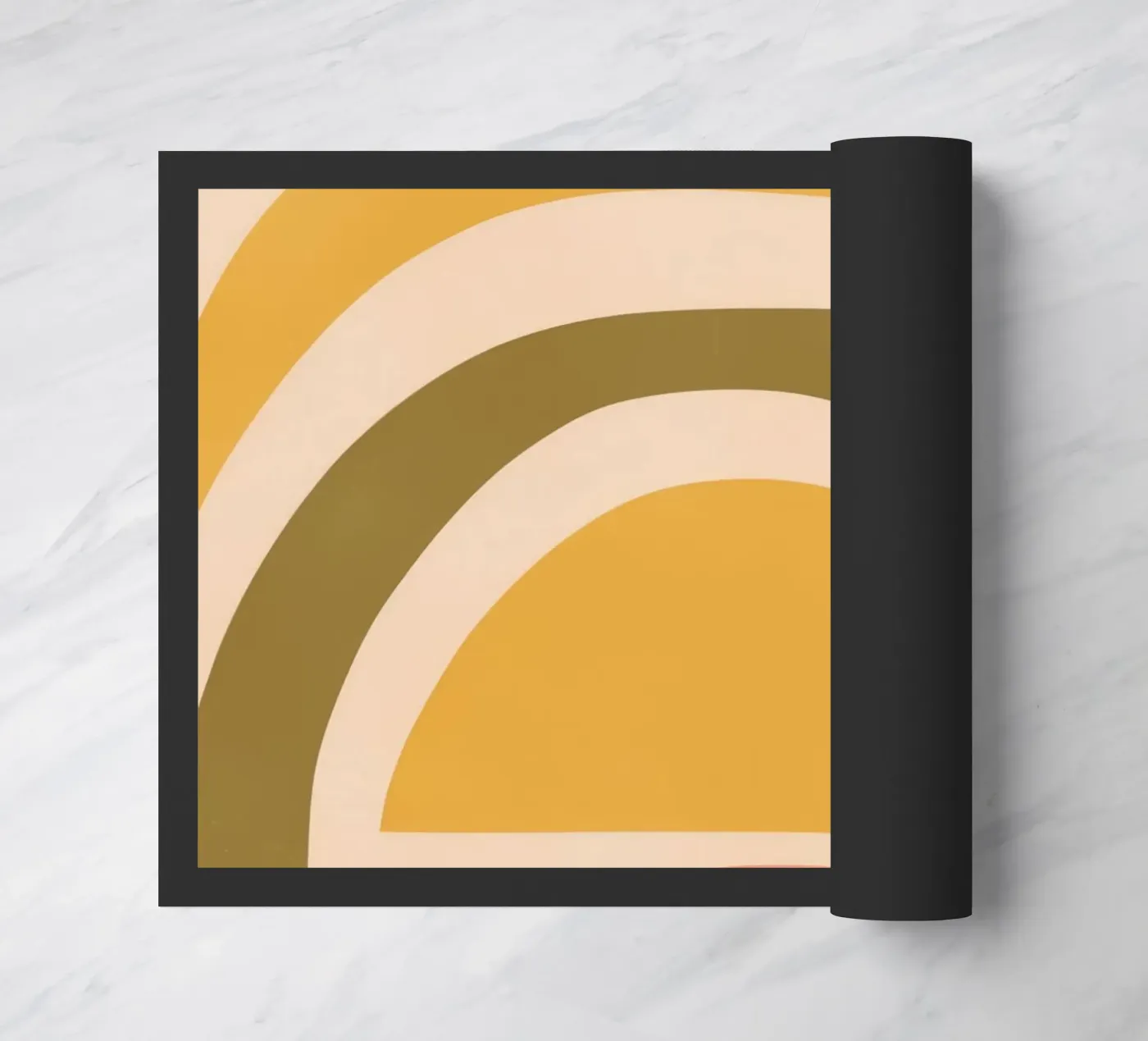 Abstract Rainbow doormat by Seren Liodra