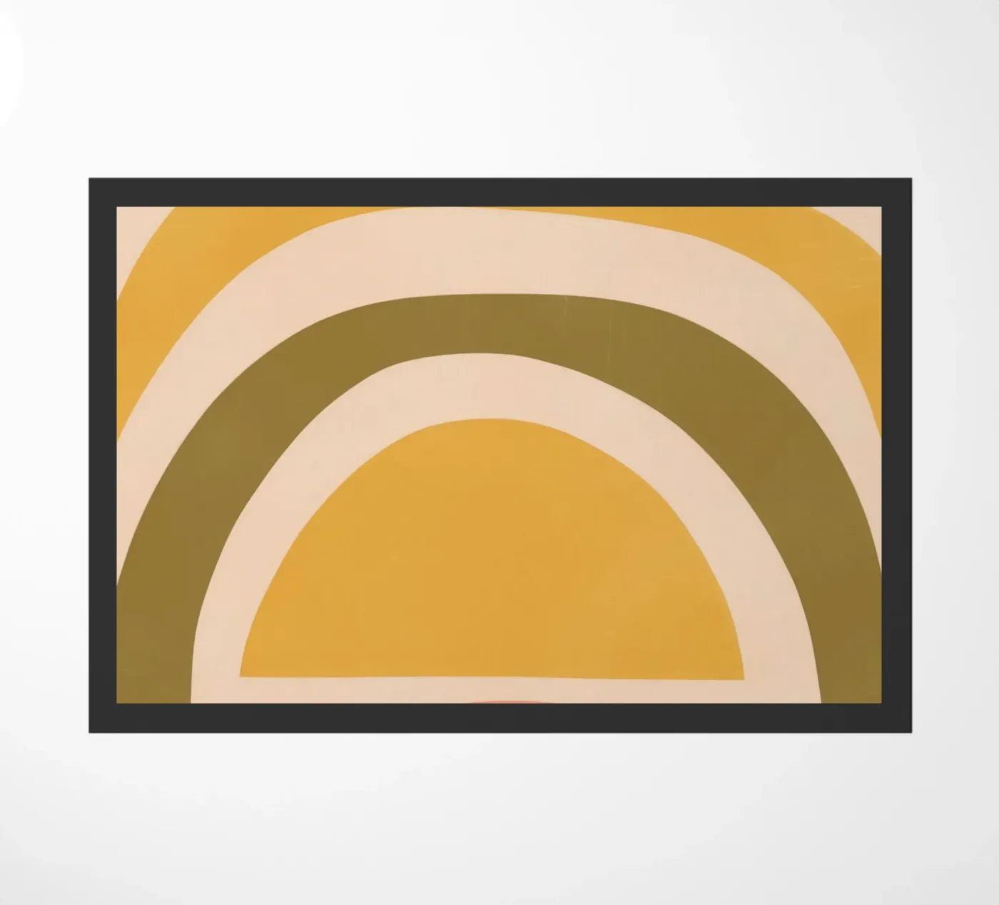 Abstract Rainbow doormat by Seren Liodra