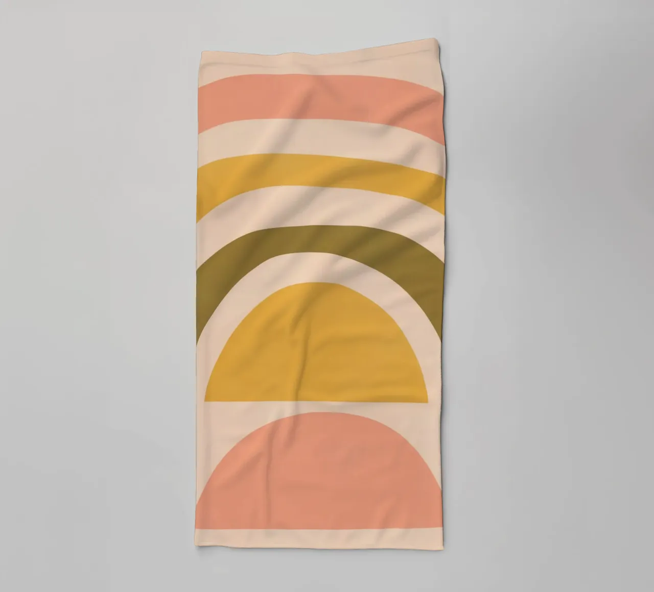 Abstracte regenboog badhanddoek van Seren Liodra
