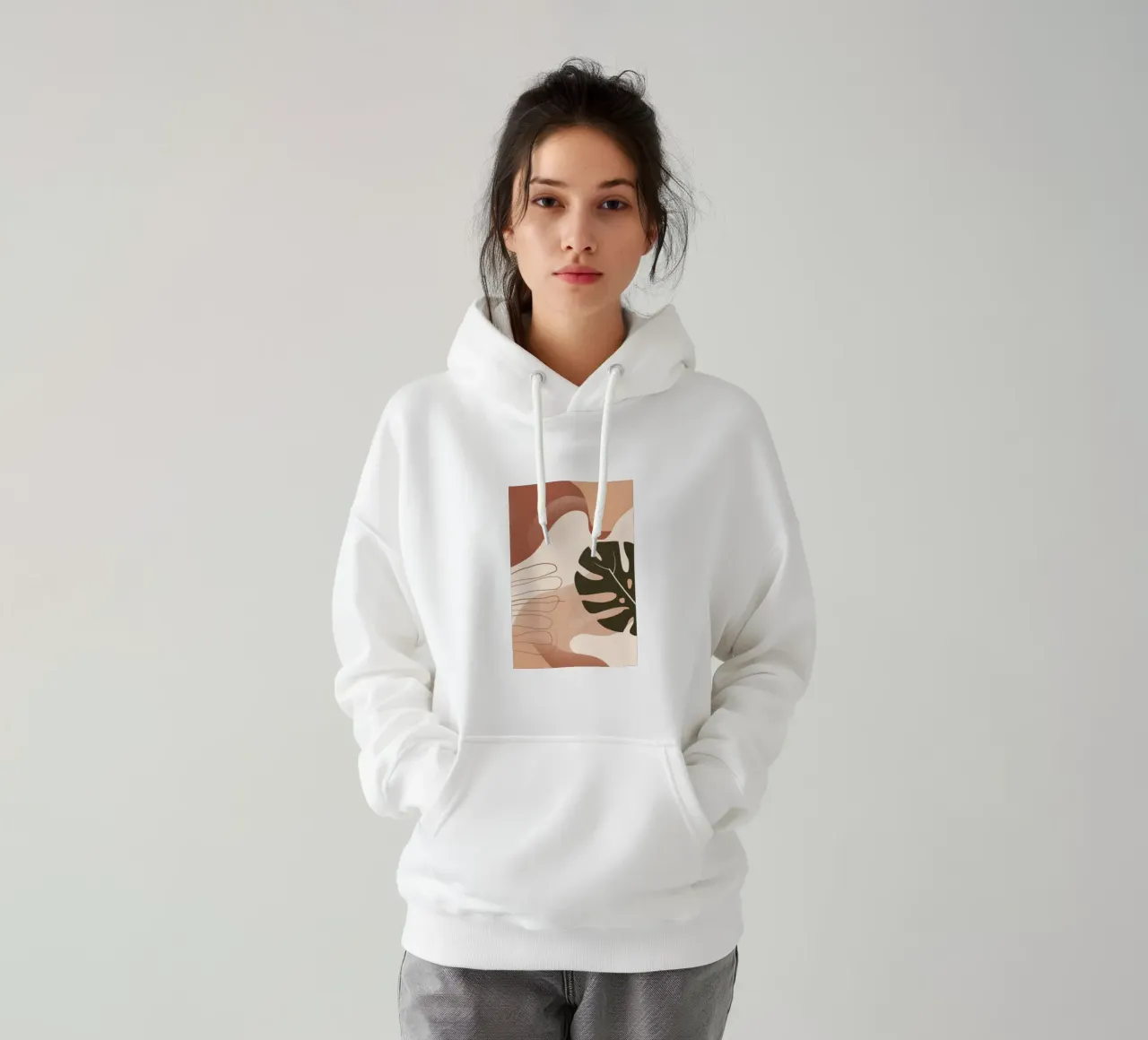 Mano di Monstera felpa con cappuccio da Seren Liodra