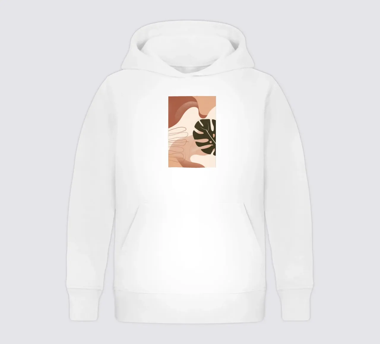 Mano di Monstera felpa bambino con cappuccio da Seren Liodra