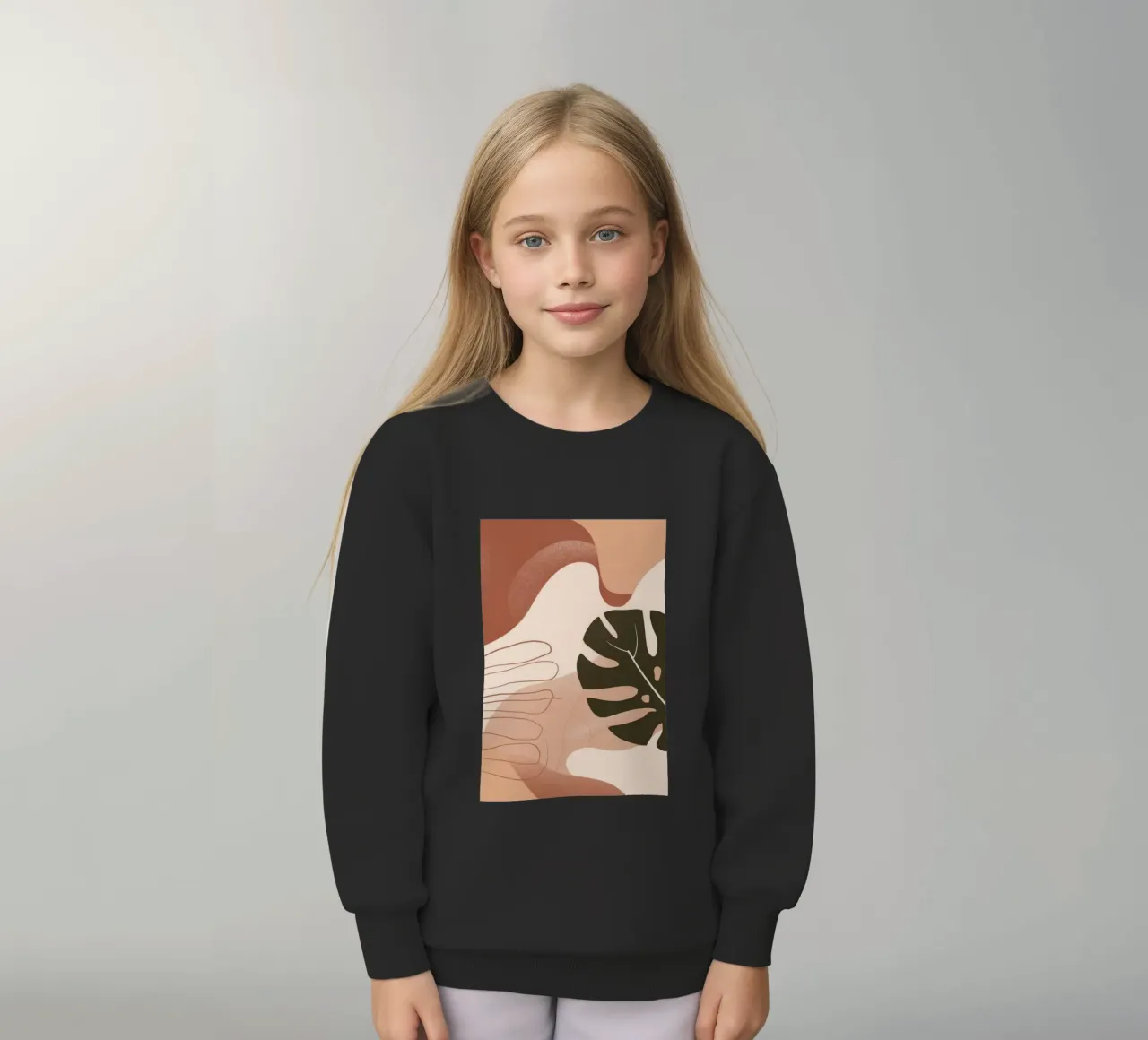 Mano di Monstera felpa bambino da Seren Liodra