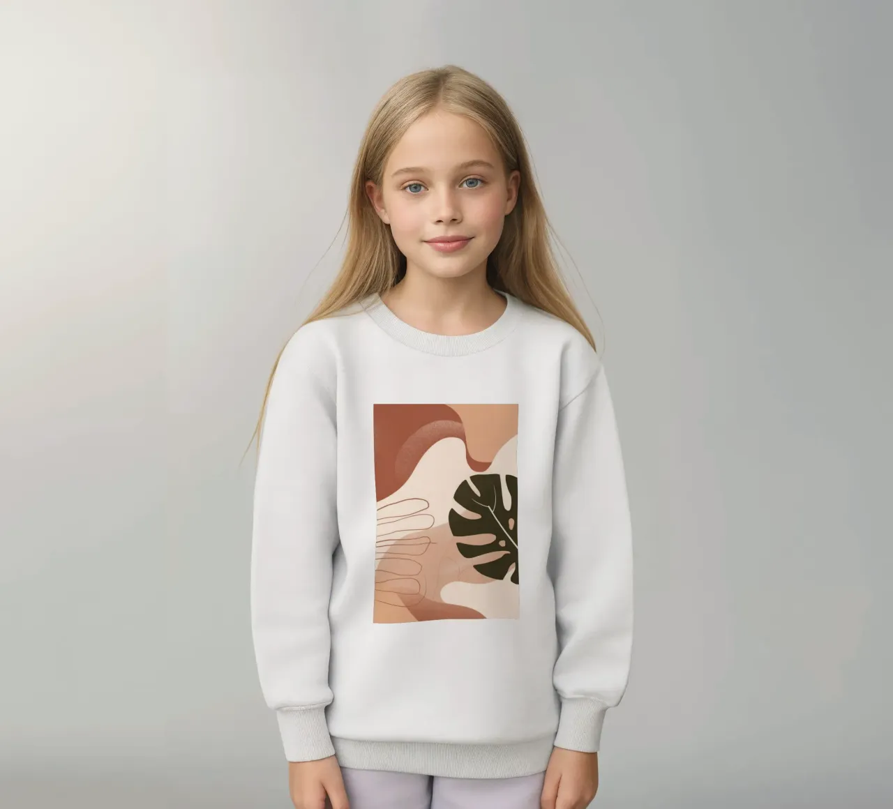 Mano di Monstera felpa bambino da Seren Liodra