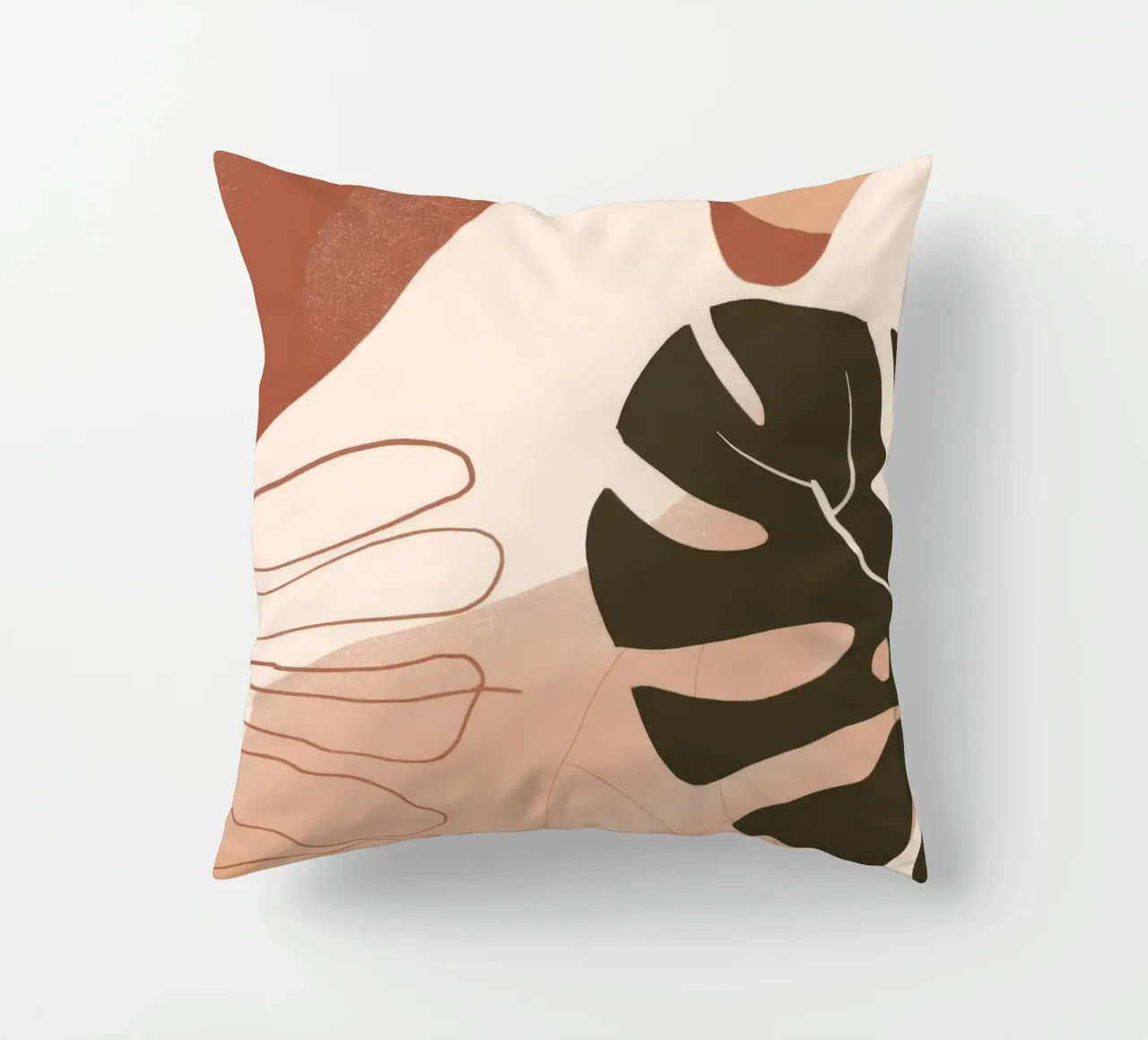 Mano di Monstera cuscino da Seren Liodra