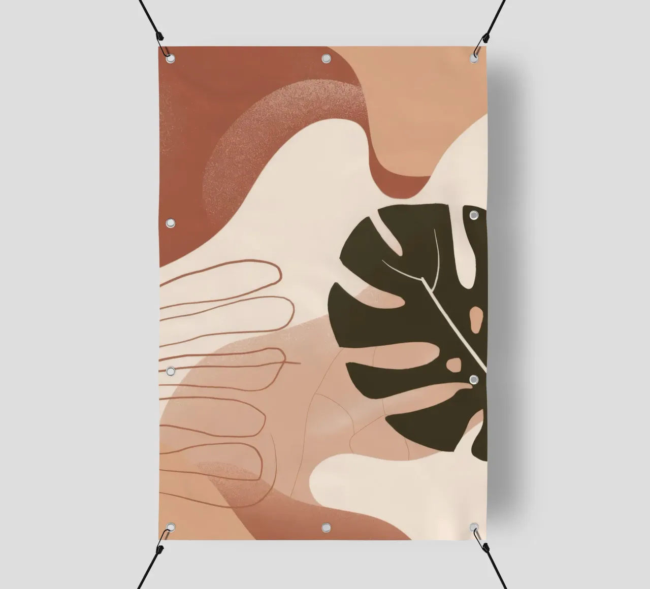 Mano di Monstera telo in pvc da Seren Liodra