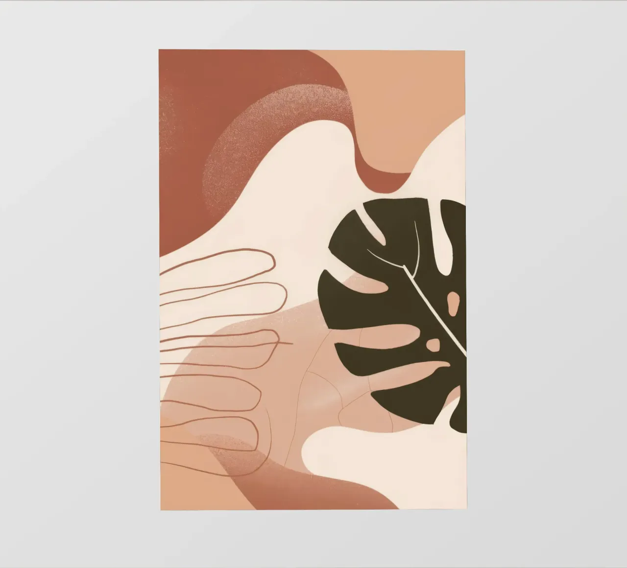 Mano di Monstera telo in pvc da Seren Liodra